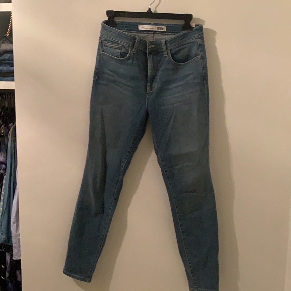 Mid-rise denim